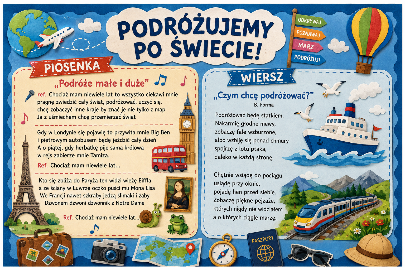 Czerwiec u Zajączków „PODRÓŻUJEMY PO ŚWIECIE”