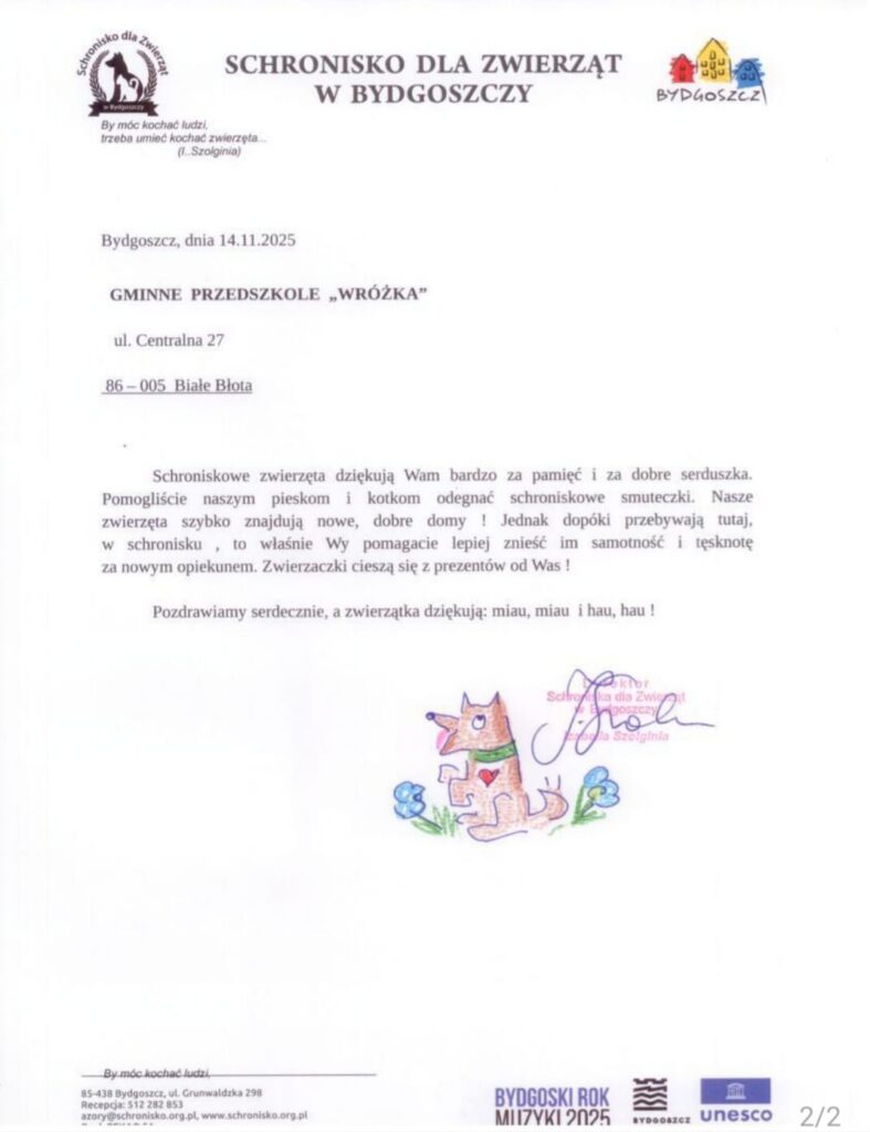 Zbiórka dla zwierząt ze Schroniska w Bydgoszczy